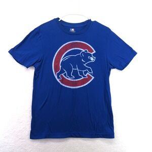 Chicago Cubs Shirt Mens Small Blue MLB Baseball Tee T-Shirt Genuine‎ Merchandise